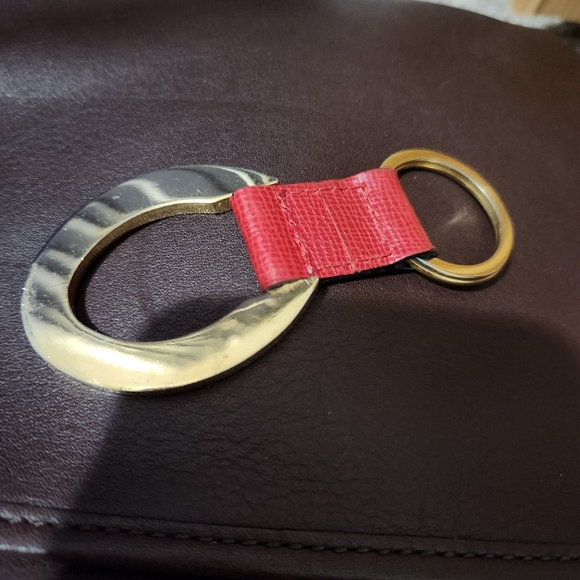 Vintage Christian Dior Red & Gold Keychain Fob - Picture 2 of 4